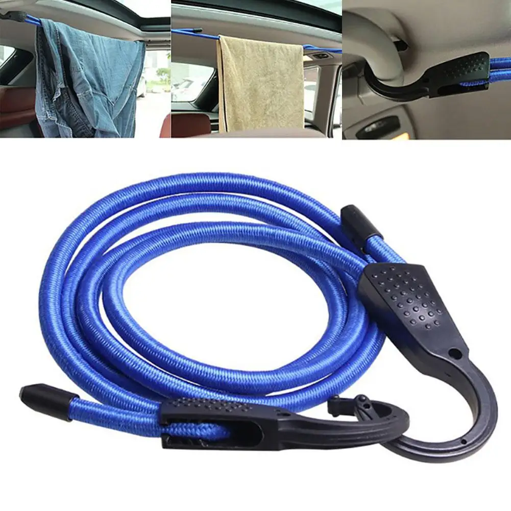 1.5M Adjustable Outdoor Travel Car Luggage Fixing Rope Indoor Clothesline Elastic Cord Luggage Straps Ropes Belts