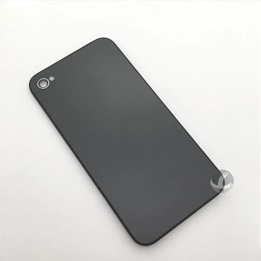 Бесплатный подарок, задний стеклянный корпус для iPhone 4 4S, задняя кристальная панель, крышка для батареи, крышка для двери, корпус, OEM,, белый, черный