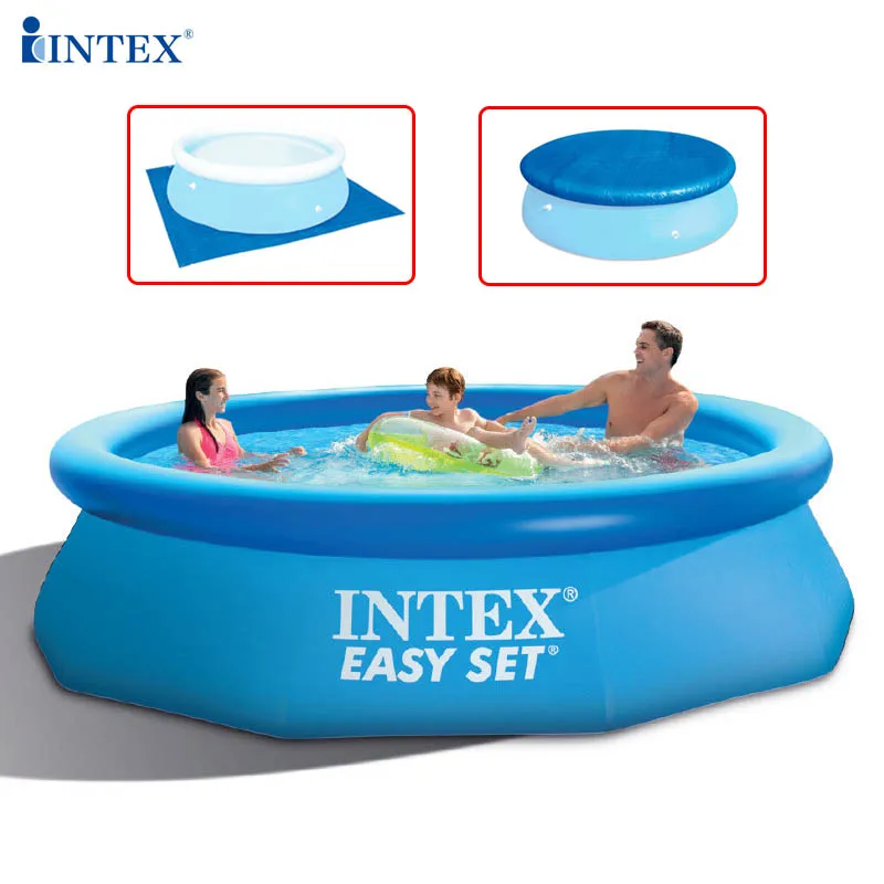 intex rectangular inflatable pool