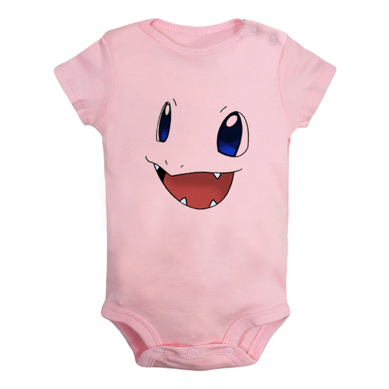 JcBaby190PD Милый костюм для новорожденных мальчиков и девочек с покемонами, чармандером, бульбазавром, сквиртлом, комбинезон с принтом, боди для младенцев, одежда с короткими рукавами - Цвет: JcBaby190PD