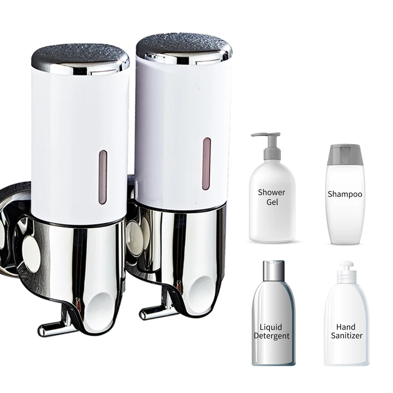 Bathroom Foam Soap Dispenser Gel Dispenser Wall Mount Soap Shampoo Head Shower Liquid For Bathroom Accessories