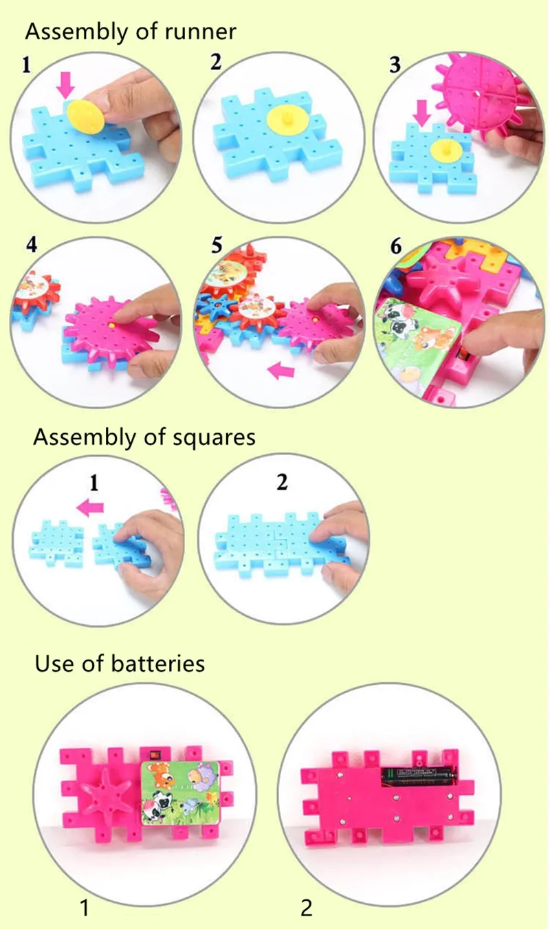 82 шт. детских электрических зубчатых блоков Diy сборка и развитие интеллектуальных строительных блоков игрушки