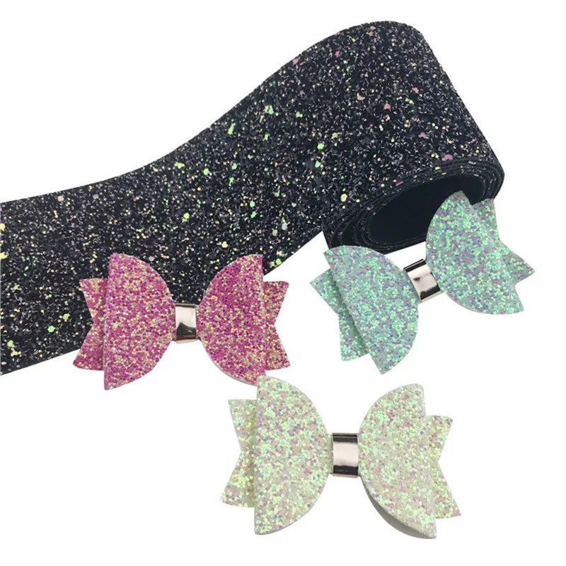 

22CM*30CM Shiny Colorful Sequins DIY Bow Headband Scrunchie Hair Accessories Fabric Handmade Headwear Material Bowknot Hair Clip
