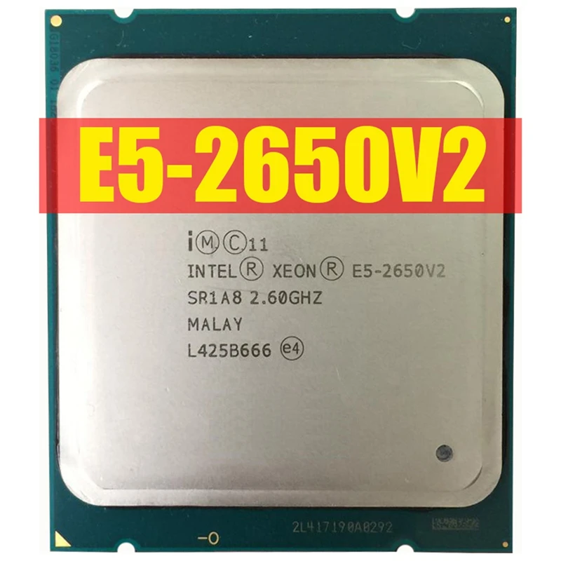 Процессор Intel Xeon E5-2650 V2 E5 2650 V2 Процессор 2,6 LGA 2011 SR1A8 Восьмиядерный процессор Настольный E5 2650V2