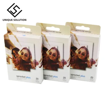 

1-2 boxes free shipping pocket Sprocket plus mobile photo printing paper ZINK photo paper 5.8*8.6cm Printer photographic paper