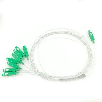 

Free Shipping 10pcs/lot High Quality 1X8 SC APC FTTH Fiber Optic Splitter, Single mode Optical Splitter,0.9mm pigtail