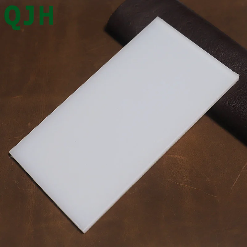QJH 20x10cm 고품질 PVC 흰색 커팅 보드 고무 망치 매트 가죽 공예 도구..