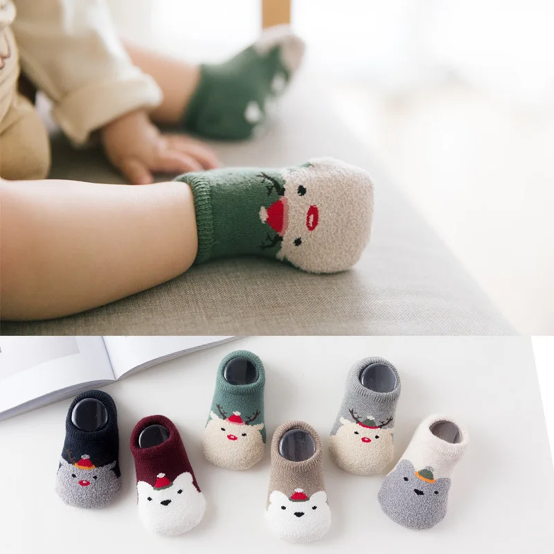 

Autumn winter Children's Thick Floor Socks Terry Baby Boat Socks Dispensing Non-slip Baby Socks Children's Socks