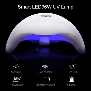 

Nail Dryer 36W UV LED Lamp Nail Lamp For Curing All Gels Builder Polish Varnish Manicure Salon Nail Art Tools