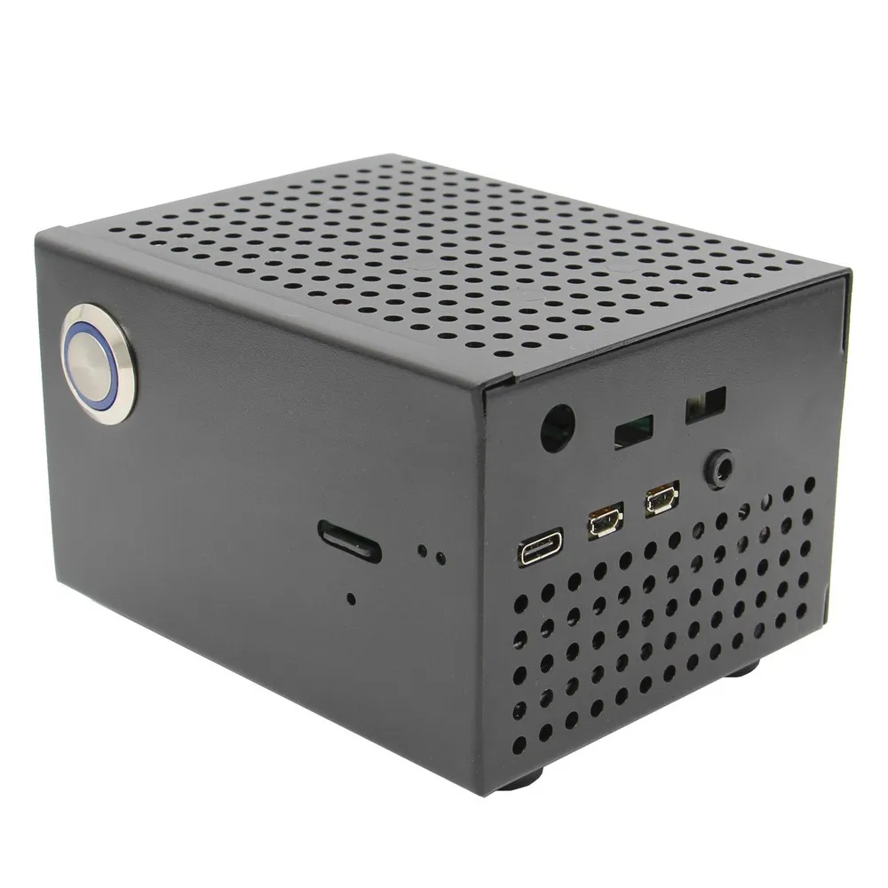 

Raspberry Pi X825 Matching Metal Case+Switch+Cooling Fan, Case for X825 SSD&HDD SATA Board & X735 & Raspberry Pi 4 Model B