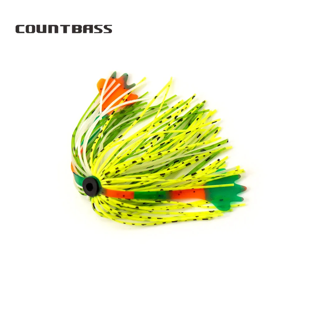 10 Jupes Silicone Vert Chrome Pour Spinnerbaits - Gabarit Appât Pêche - DW Lures