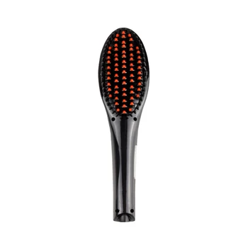 

EU Plug Hair Straightening Brush - One Step Ceramic Ion Straightening Brush and Hair Dryer Anti-Scalding Fast, Adjustable Heatin