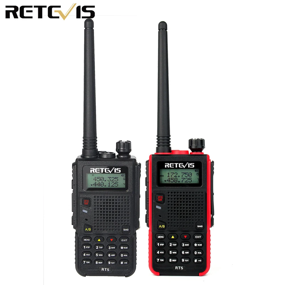 Удобная портативная рация 7W Retevis RT5 128CH двухдиапазонный VHF UHF 136 174 и 400 520MHz VOX
