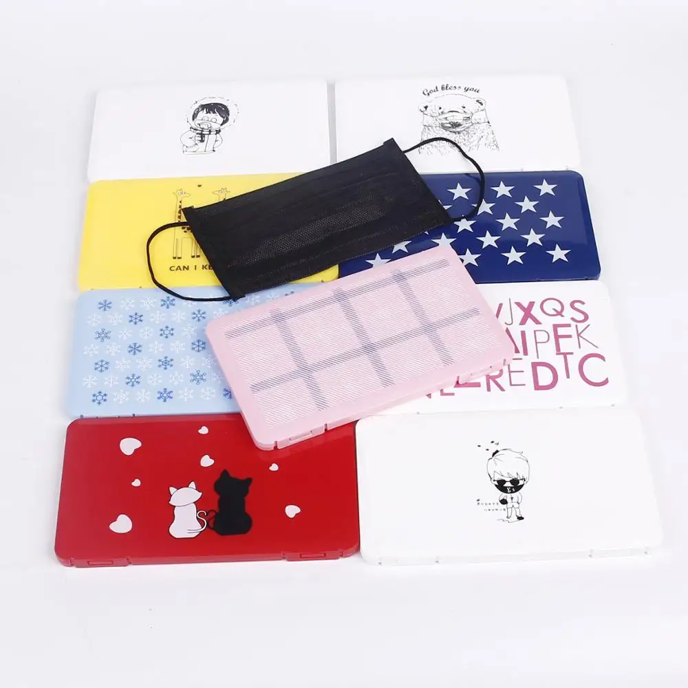 

Mask storage box Portable mask packaging box Disposable mask dustproof storage box Plastic mask storage folder