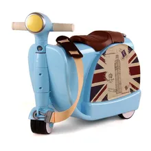 Новая сумка на колесиках чемоданы путешествия подходит для студентов девочек мальчиков Детская прогулка багажник мультфильм милый детский мотоцикл багаж