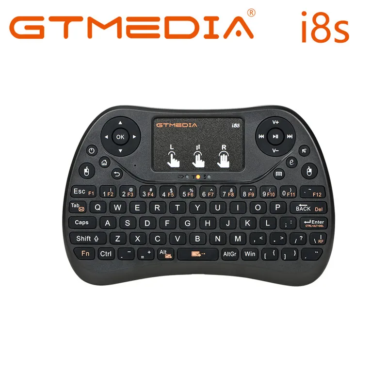 

GTMEDIA i8S Backlit 2.4G Wireless Keyboard Air Mouse English Russian Touchpad Handheld for Android TV BOX T9 H96 Max plus