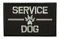 Service dog 1 Служебная собака K9 Полицейская собака армейская собака Рабочая тренировочная направляющая лапа Гог нашивка петля Боевая нашивка для средних и больших собак жилетки - Цвет: Service dog 1