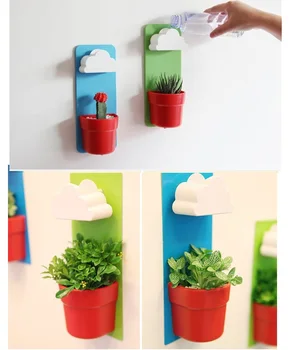 

Creative Flower Pot Home Wall Hanging Cloud Flower Pot Pot Plant flower Office Living Room Bedroom Meat Pot