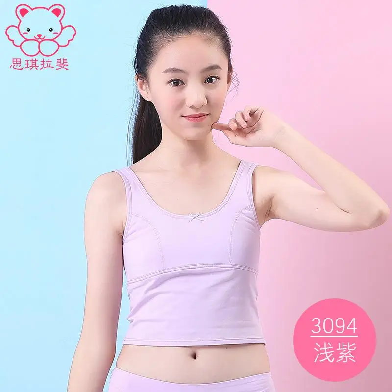 Г. осенний жилет для девочек из 95% хлопка; детский топ на бретелях; 1034 - Цвет: Light purple
