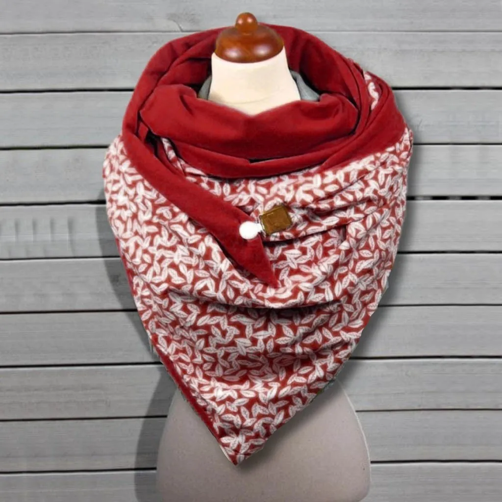 Women Floral Printing Scarf Winter Warmer Fashion Retro Female Multi-Purpose Shawl Neck Scarf echarpe hiver платок женский A50