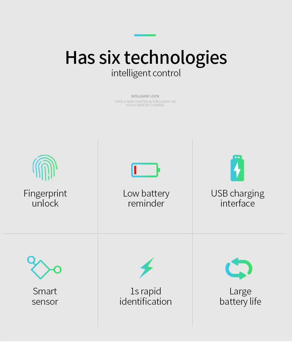 Xiaomi Mijia Electronics Intelligent Fingerprint Automatic Fingerprint Drawer Lock Toolbox Lock Smart Home Travel