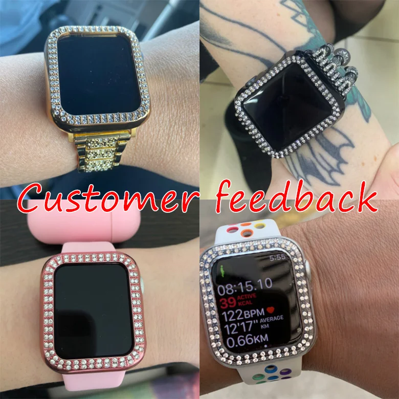 5pcs Luxury Diamond Women Pc Protect 