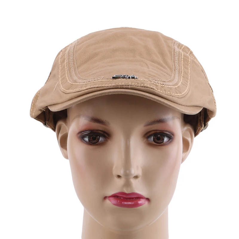 Mens Flat Cap Cotton Soft Fit Newsboy Summer Driving Hat Winter Spring Autumn Beret Peak Black Irish Hunting | Аксессуары для