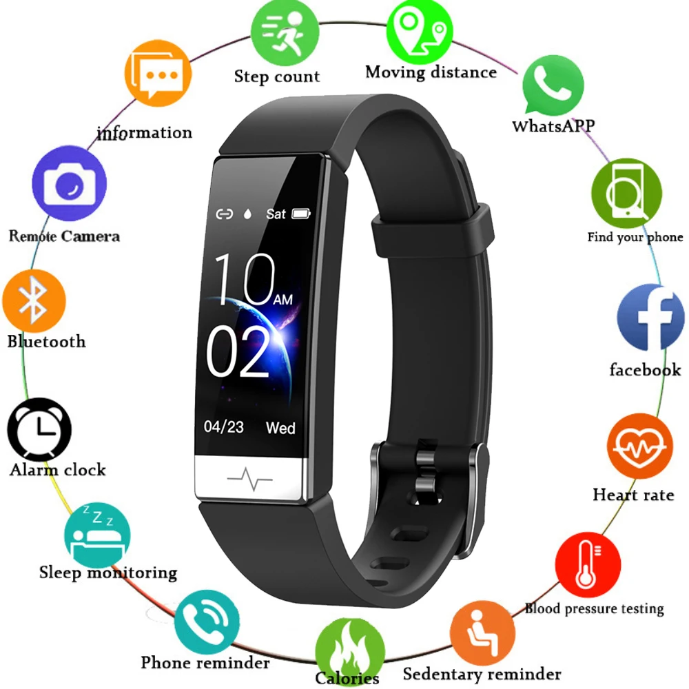 

2020 Hot Sell Sport Smart Bracelet Bluetooth Bracelet for IOS for Android With Blood Pressure Measurement Heart Rate Monitor