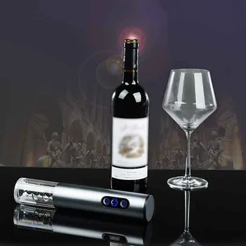 

Intelligent Electric Wine Opener 4 In 1 Gift Set, Including Vacuum Plug, Foil Cutter, Red Wine Aerator For Party Festival