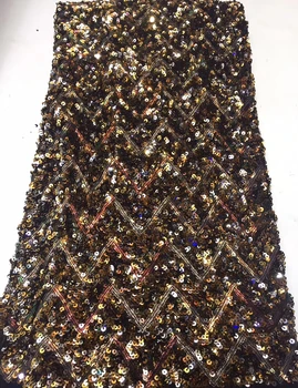 

Nigerian sequined tulle lace fabric 2019 high quality French net lace fabric wedding embroidery African lace fabric ZX3402