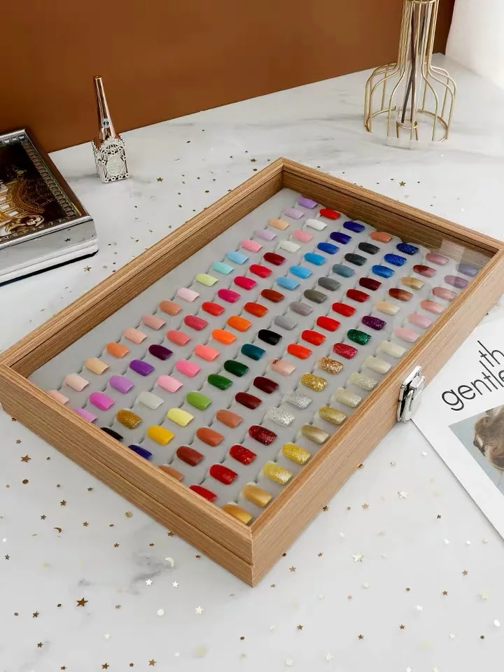 Fake Nail Tips Showing Case Ring Shape Display Holder UV Gel