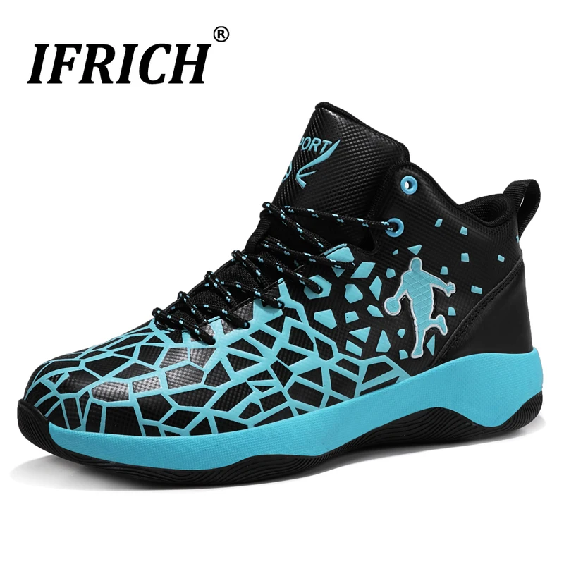 

2019 New Arrival Hotsell Basketball Shoes For Men Blue Red Basketball Sneakers Mens Non-slip Shock-absorbing Basketball Shoes