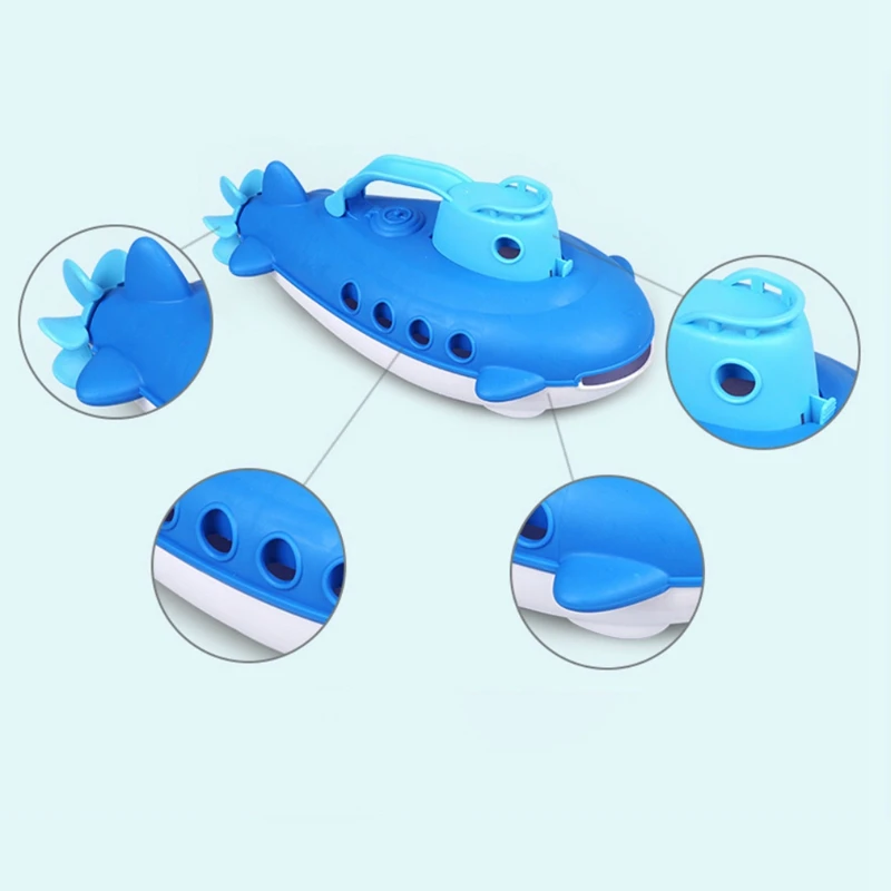 Пляжные игрушки, подводная лодка, игрушка для ванны, детская подводная лодка, Игрушки для ванны, лодка с спиннингом, задний пропеллер, игрушки для душа для детей c