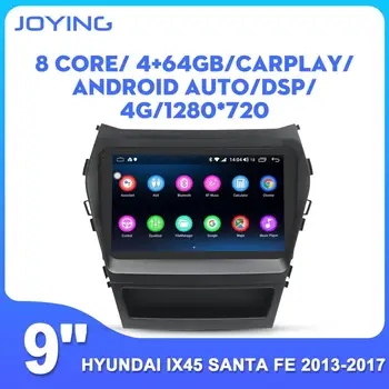 شراءJOYING أندرويد 8.1 رئيس وحدة 9 بوصة IPS 2.5D شاشة تعمل باللمس ستيريو DSP التمهيد السريع لتحديد المواقع والملاحة لشركة هيونداي IX45 سانتا في 2013-2017