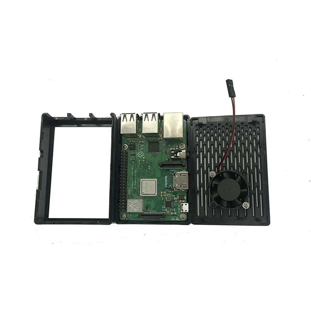 Raspberry Pie 3b+ 3,5 дюймовый сенсорный экран оболочка дисплея охлаждаемый вентилятор 2 в 1 коробка шасси