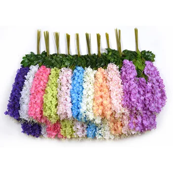 

Artificial Flowers Candy Rainbow Color Garland Fake Floral Ivy Home Hotel Office Wedding Party Craft Art Garden Decoration