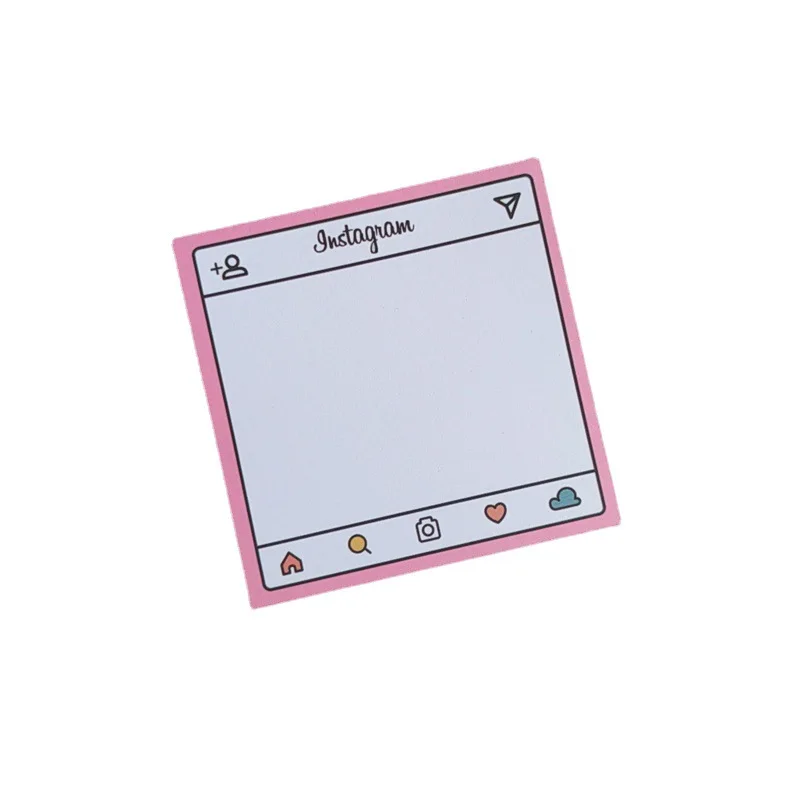 50 Sheets Korean Pink Dialog Box Memo Pad Simple Journal Decoration Base Material Paper Planner School Supplies Stationery