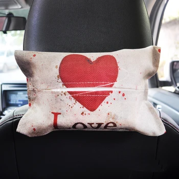 

1pc Cute Cartoon Car Tissue Holder Back Hanging Tissue Box Covers Box Container Towel Napkin Papers Bag Holder Box Case Pouch