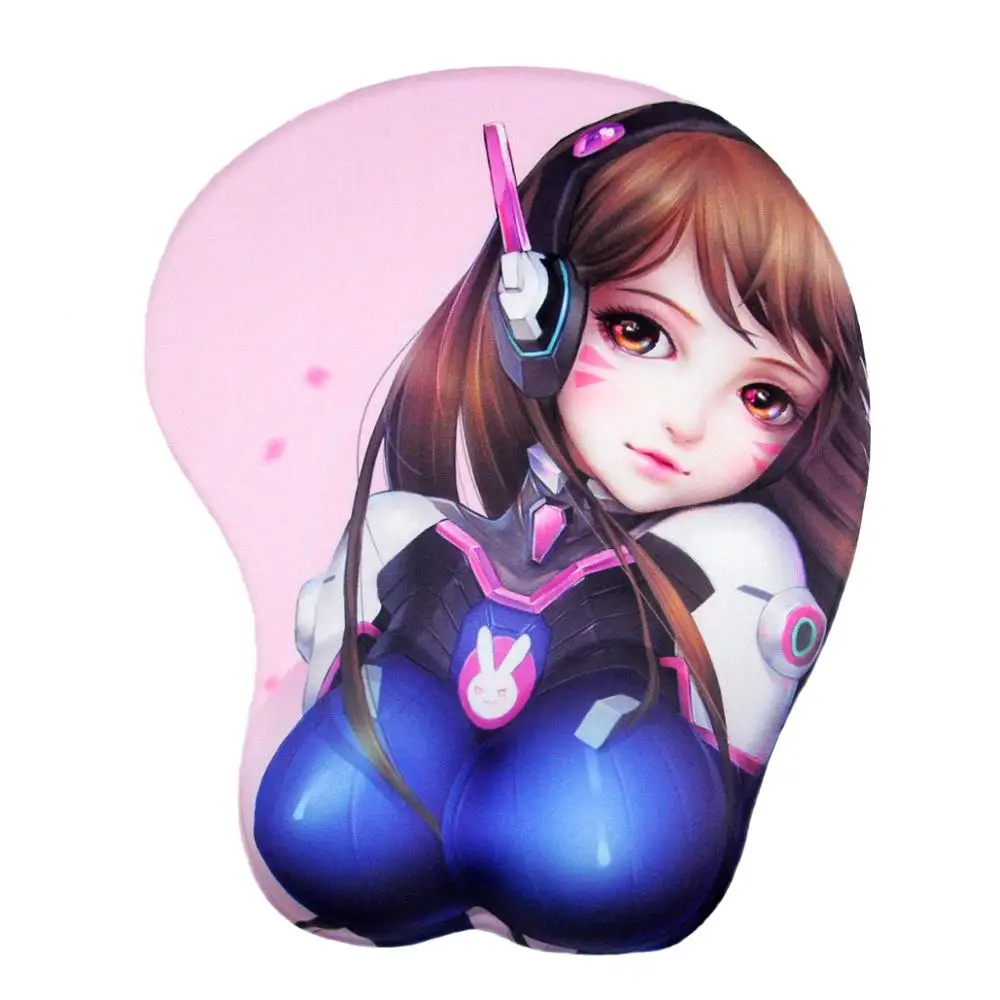 D Аниме Коврик для мыши Overwatch D. VA 3D коврик для мыши силиконовый гель эргономичный коврик для мыши с поддержкой запястья dva коврик для мыши - Цвет: D