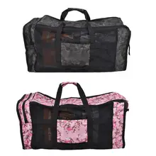 105L сумка для оборудования для дайвинга с двойной молнией, Сетчатая Сумка для оборудования для дайвинга, принадлежности для плавания, Сумка С флиппером