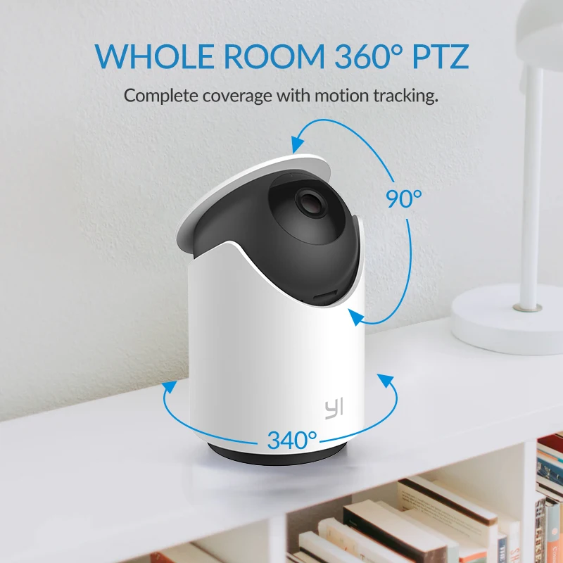 YI Dome U Security Camera 1296P IP Cam Pan & Tilt With Wifi 360° Auto Cruise Home Human & Pet AI Voice Compatibility