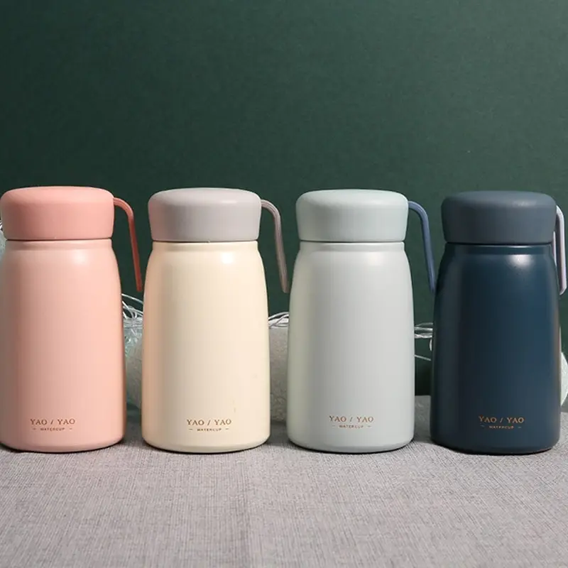 

350ML Mini Portable Stainless Steel Food Thermos Cute Cartoon Soup Insulated Vacuum Bottle Container Insulated Soup Cup