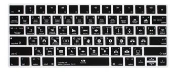 

HRH Premiere ProCC Hotkeys Functional Keypad Covers Shortcuts Silicone Keyboard Skin Protector For Magic MLA22B/A US Version