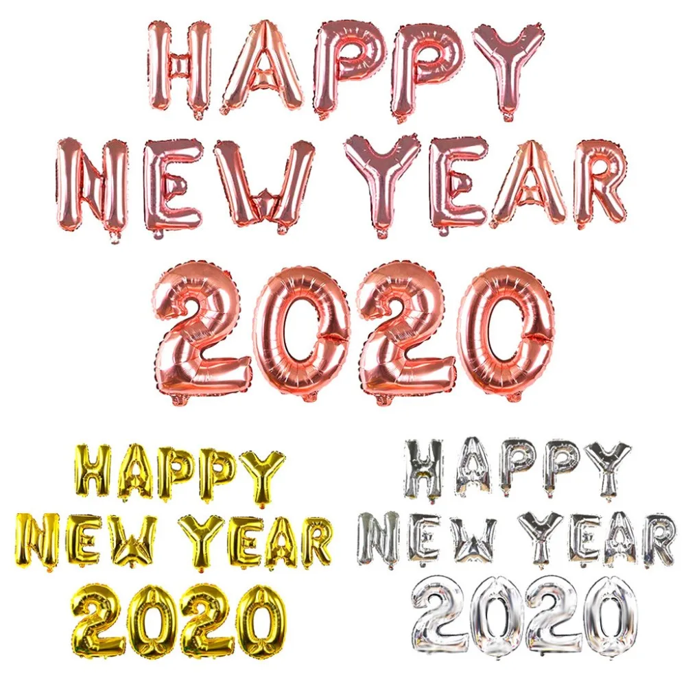 Happy New Year 2020 Balloons  Festival Scene Christmas Decorations For Home Supply Party 16 Inch  (9)