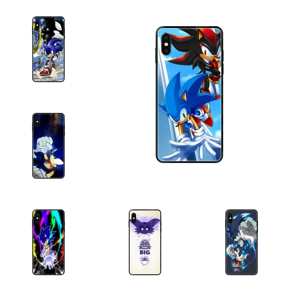 Black Soft TPU Case Protective For Galaxy A70 A71 A70E A5 A6 A7 A8 A10 A10S A20 A20S A20E A21S A30 A30S A40 A50 Sonic The | Мобильные