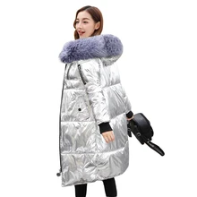 Новинка, женское базовое пальто Silvers Golds, водонепроницаемая зимняя куртка, женское пуховое пальто из искусственного меха с капюшоном, женская теплая длинная верхняя одежда
