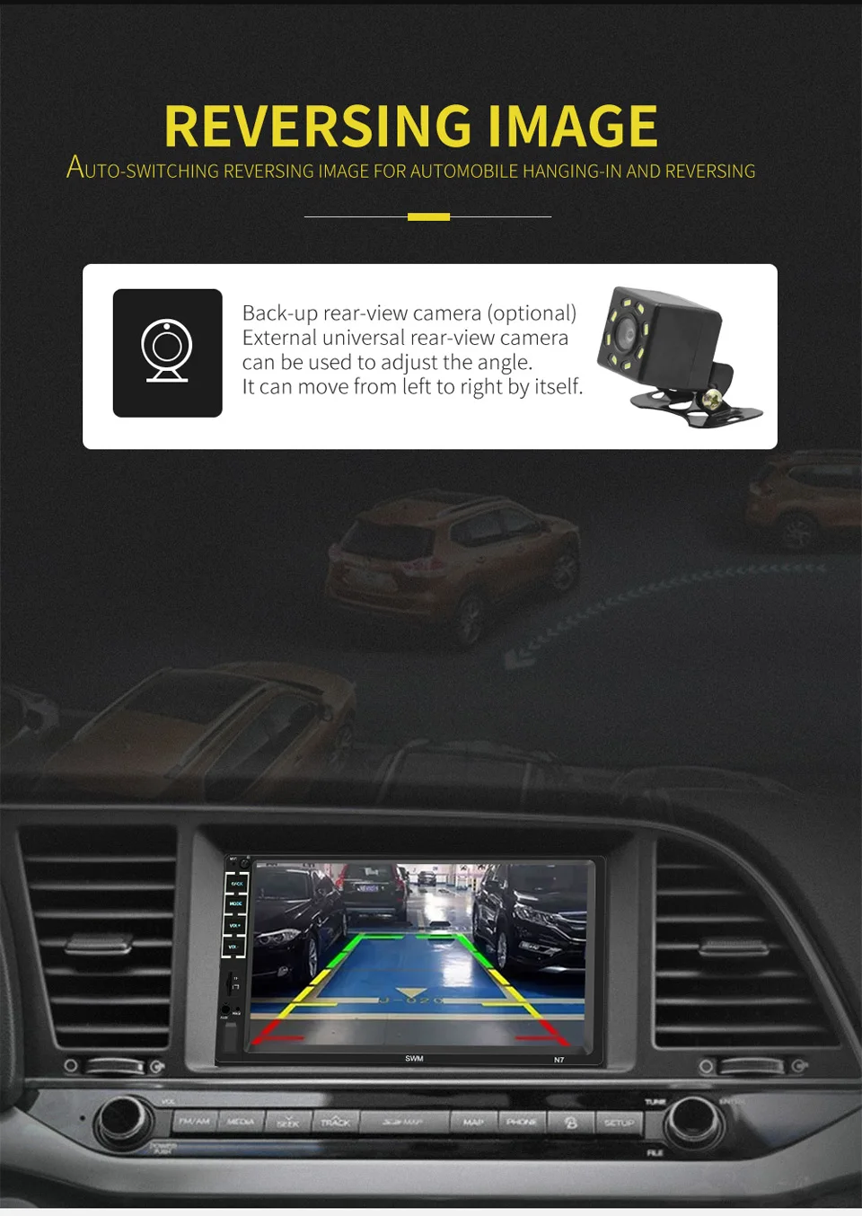 N7 7-дюймовый высокой четкости Автомобильный Bluetooth MP5 плеер карты U диск радио Поддержка Apple XR Интернет