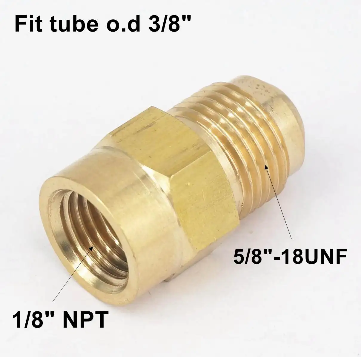 Raccordo Alluminio 1/8 NPT Maschio Per Tubo Flessibile 7-8 Mm - Adattatore Idraulico - Foto 10