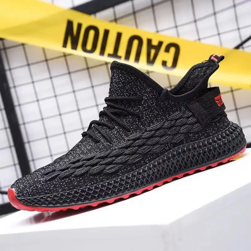 

2019 Scale Fly Woven MEN'S SHOES Korean-style Trend Single Shoes Online Celebrity Autumn New Style Shoes Fashion Casual Sports S