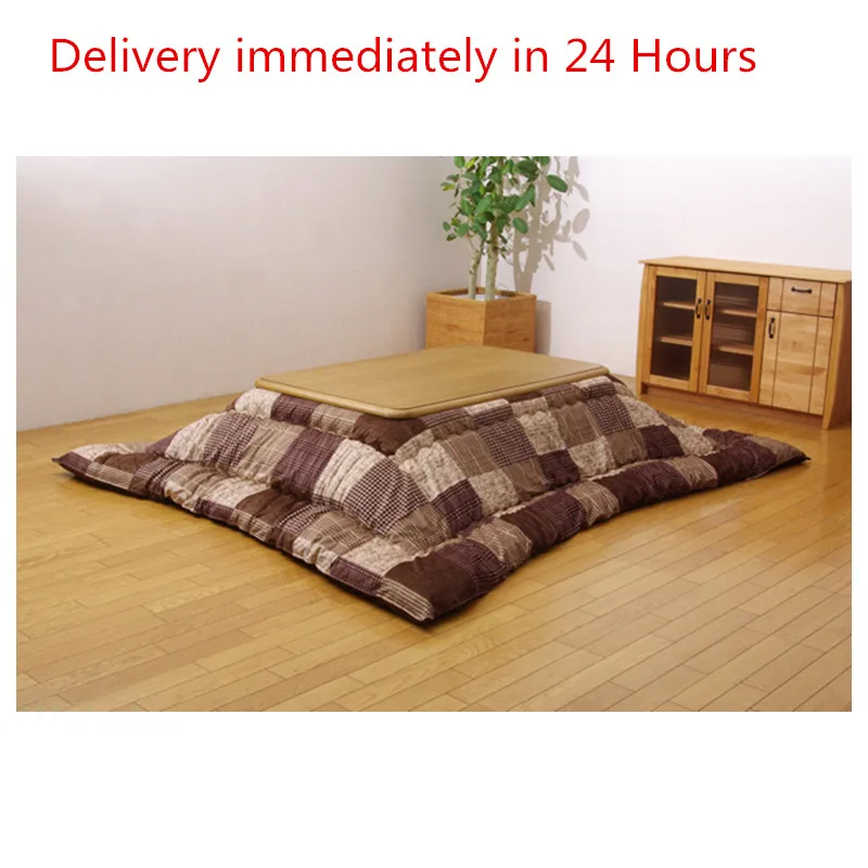 FU07 Kotatsu Futon Blanket Square 190x190 Rectangle 190x240cm Patchwork Style Cotton Soft Quilt